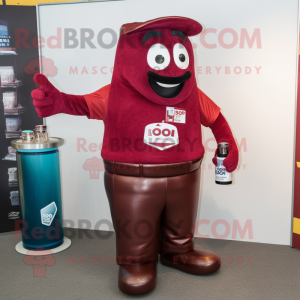 Maroon Soda Can maskot...