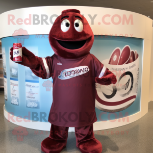 Maroon Soda Can mascotte...