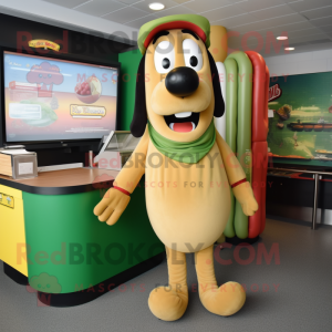 Olive Hot Dog mascotte...