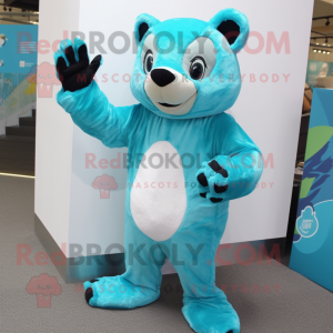 Turquoise Badger mascotte...