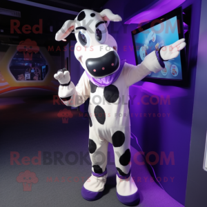 Purple Holstein Cow...