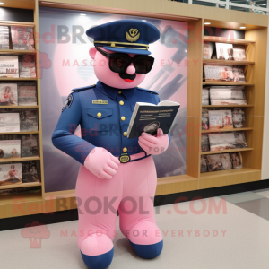 Pink Navy Soldier maskot...