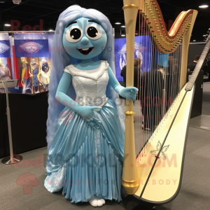 Himmelblå Celtic Harpe...
