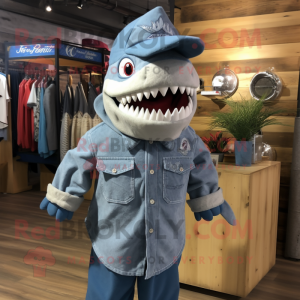 Silver Shark maskot...