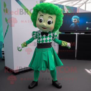 Green Irish Dancer mascotte...