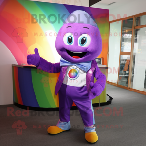 Purple Rainbow maskot...