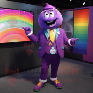 Purple Rainbow maskot...