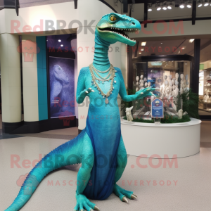 Cyan Coelophysis mascotte...