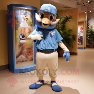 Tan Blue Jay mascotte...