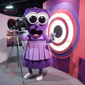 Purple Camera mascotte...