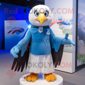 Blue Bald Eagle maskot...