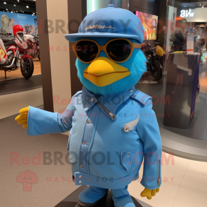 Sky Blue Canary maskot...