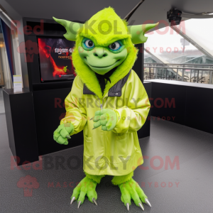 Lime Green Gargoyle maskot...