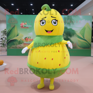 Citrongul vandmelon maskot...