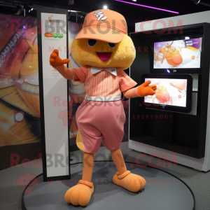 Peach Hens mascotte kostuum...