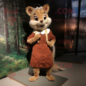 nan Marten mascot costume character dressed with a Blouse and Shoe laces