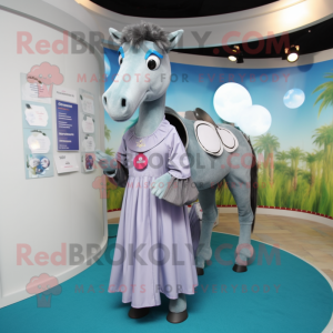 Gray Horse mascotte kostuum...