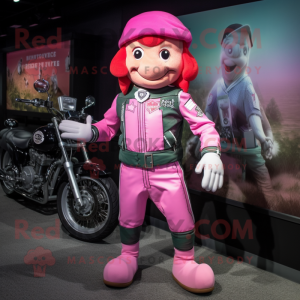 Roze kabouter mascotte...