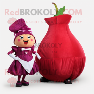 Red Turnip mascotte kostuum...