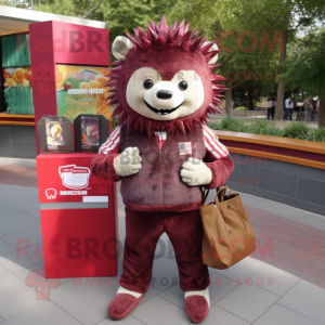 Maroon Piggsvins maskot...