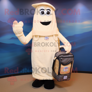 Cream Golf Bag maskot...