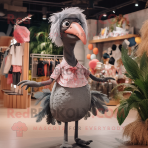 Grå Flamingo maskot kostume...