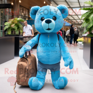 Cyanfarbener Teddybär...