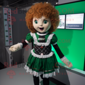 nan Irish Dancer mascot costume character dressed with a Playsuit and Belts