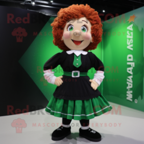 nan Irish Dancer mascot costume character dressed with a Playsuit and Belts