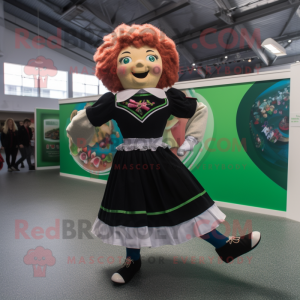nan Irish Dancer mascot costume character dressed with a Playsuit and Belts
