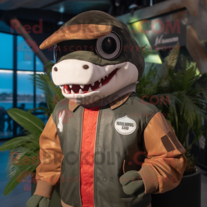 Rust Shark maskot drakt...