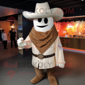 Cream Fajitas mascot costume character dressed with a Leather Jacket and Hats