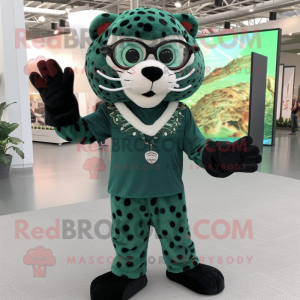 Skoggrønn Jaguar maskot...