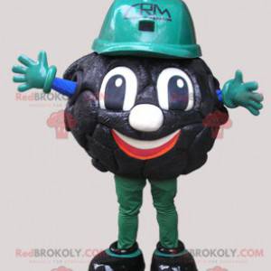 Werknemer zwarte teer man mascotte - Redbrokoly.com