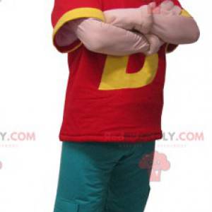 Maskotka mężczyzna ubrany w kolorowy strój - Redbrokoly.com