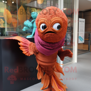 Rust Betta Fish maskot...