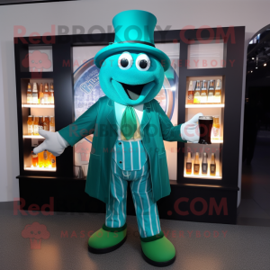 Teal Green Beer mascotte...