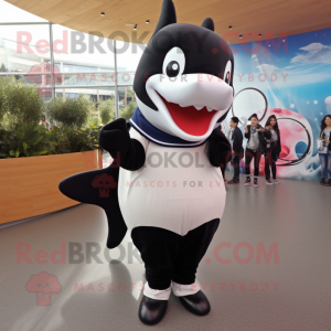 Cream Killer Whale mascotte...