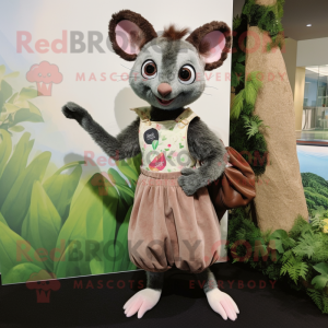 Oliven Aye-Aye maskot...