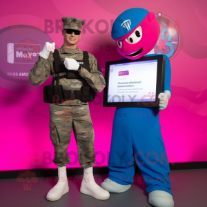 Magenta American Soldier...