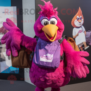 Magenta Hens maskot drakt...