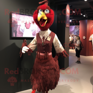 Maroon Roosters mascotte...