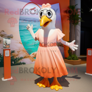 Peach Seagull mascotte...