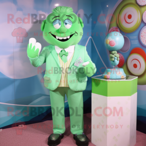 Grüne Candy Box Maskottchen...