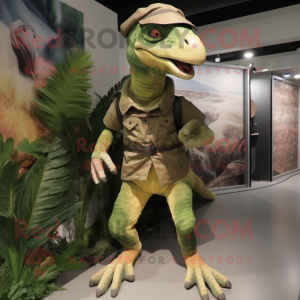 Olive Utahraptor mascotte...