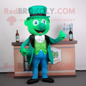 Cyan Green Beer maskot...