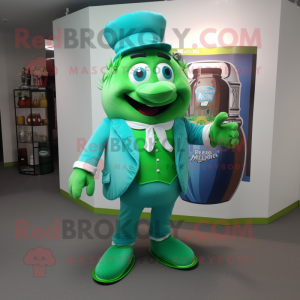 Cyan Green Beer mascotte...