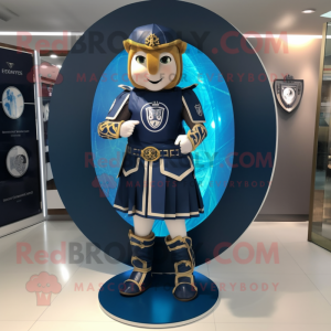 Navy Celtic Shield maskot...
