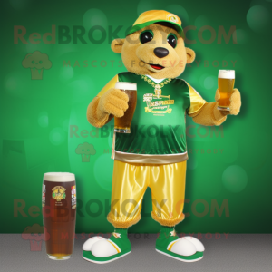 Gold Green Beer mascotte...