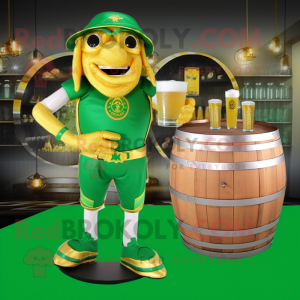Gold Green Beer mascotte...